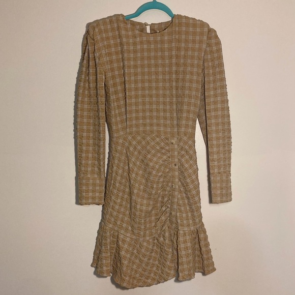 Nocturne Yellow Ruffled  Dress | Size 34 | Chic | Versatile | Unique - Picture 2 of 12